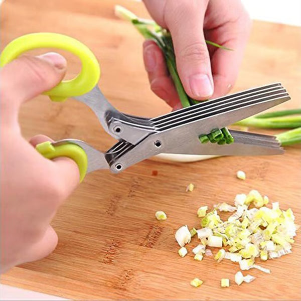 🔥Last Day 🔥BUY 2 GET 1 FREE Each $ 9.96 🔥5 Blade Kitchen Salad Scissors