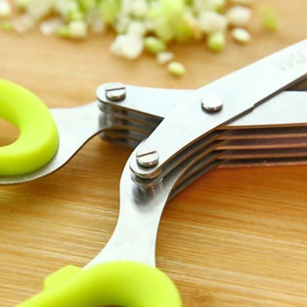 🔥Last Day 🔥BUY 2 GET 1 FREE Each $ 9.96  🔥5 Blade Kitchen Salad Scissors